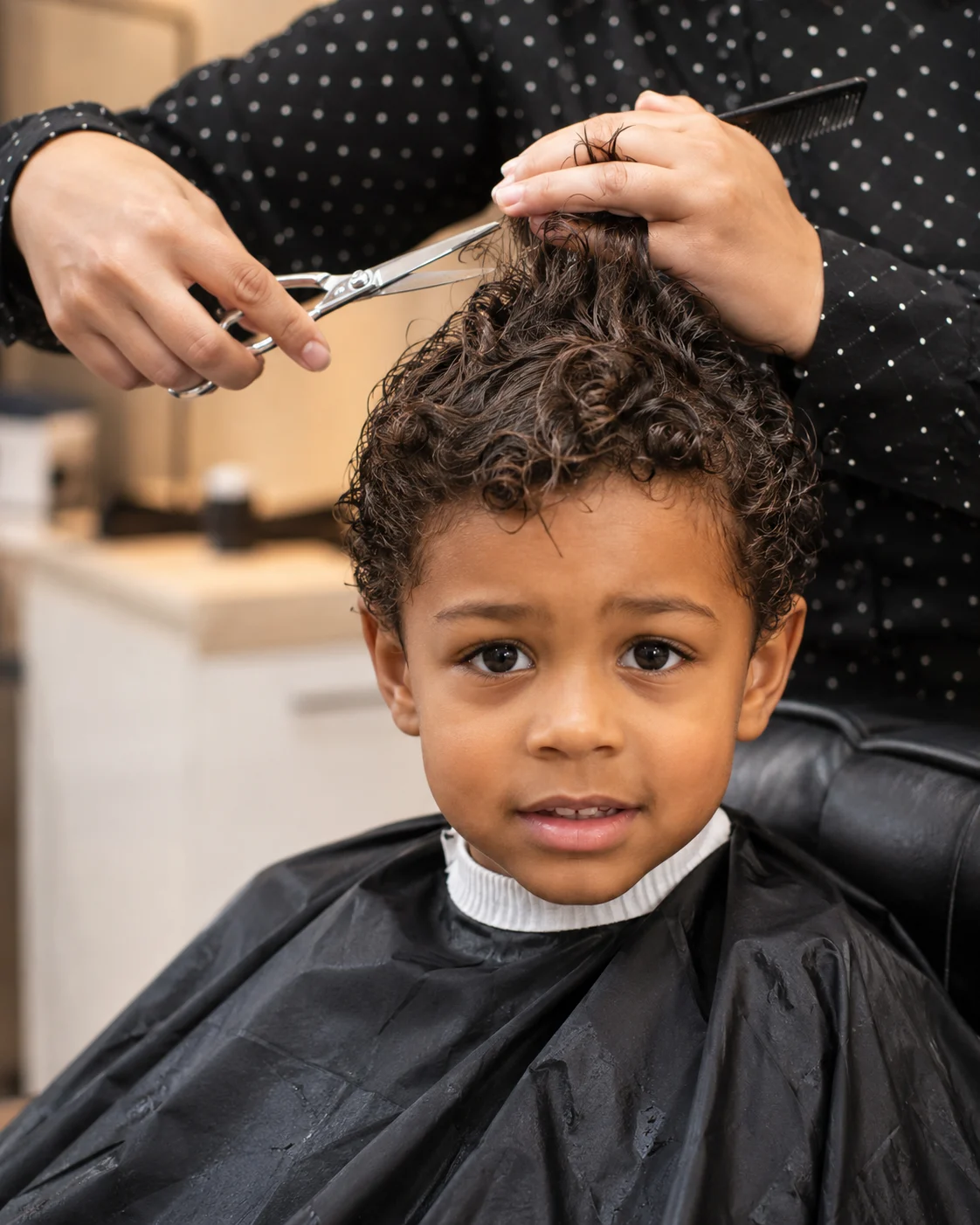 Kids haircut at Cute Cuts hair salon in Smyrna, Tennessee